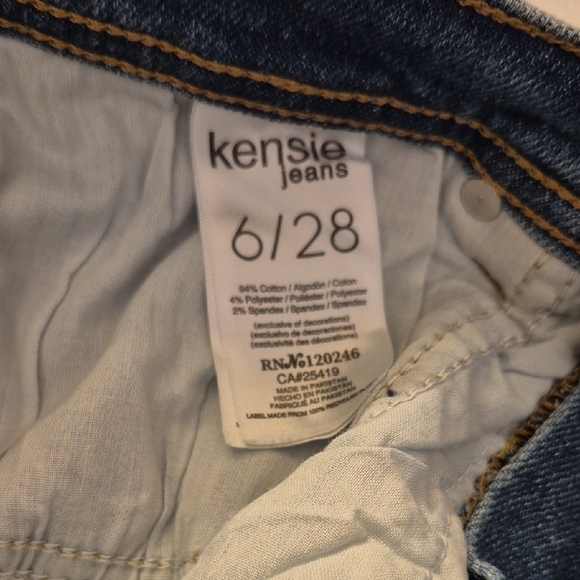 Kensie Blue Flare  Jeans - Picture 5 of 5